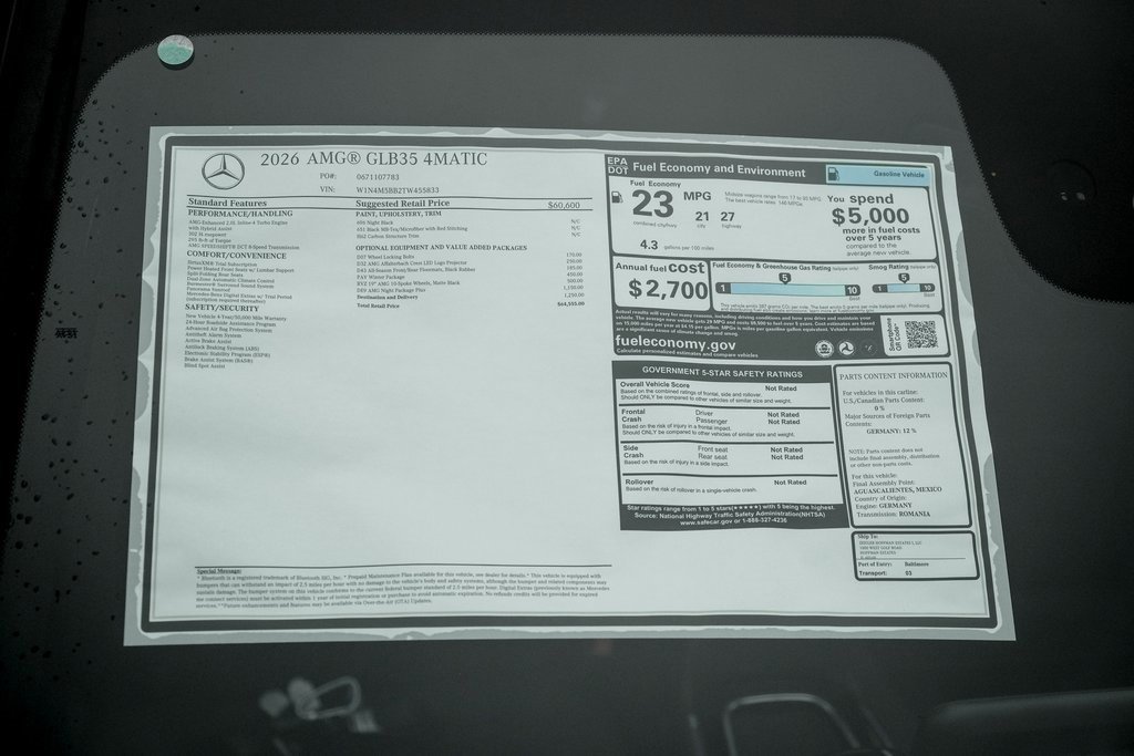 2026 Mercedes-Benz GLB AMG 35 Image 23 of 37