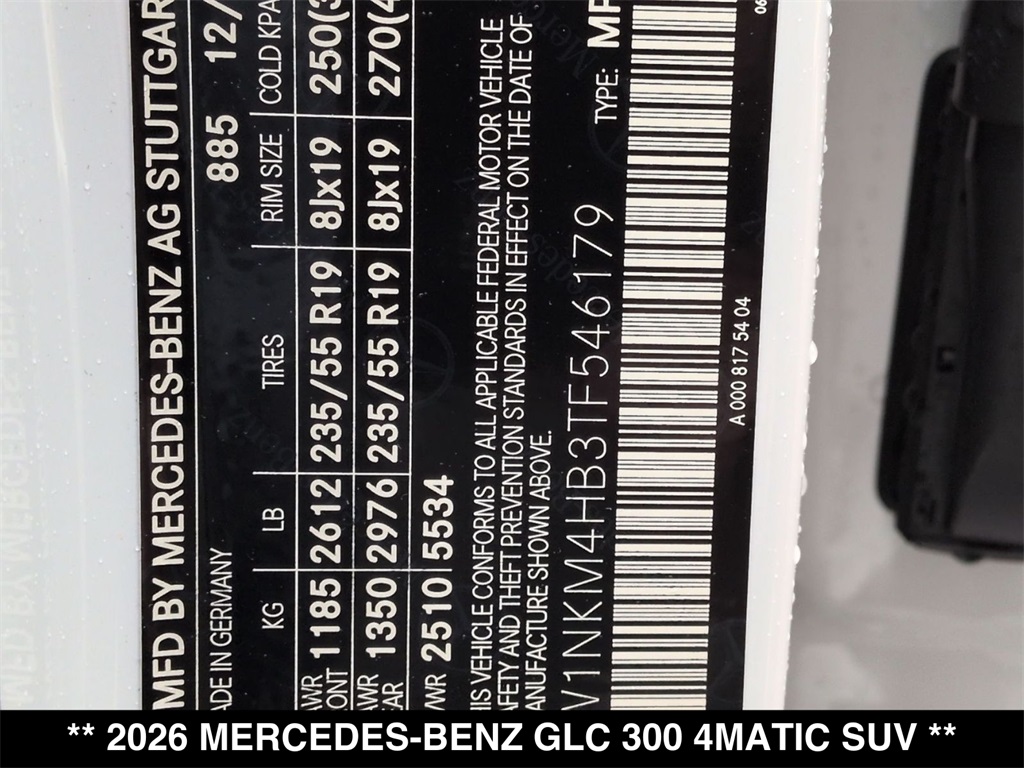 2026 Mercedes-Benz GLC 300 Image 19 of 30