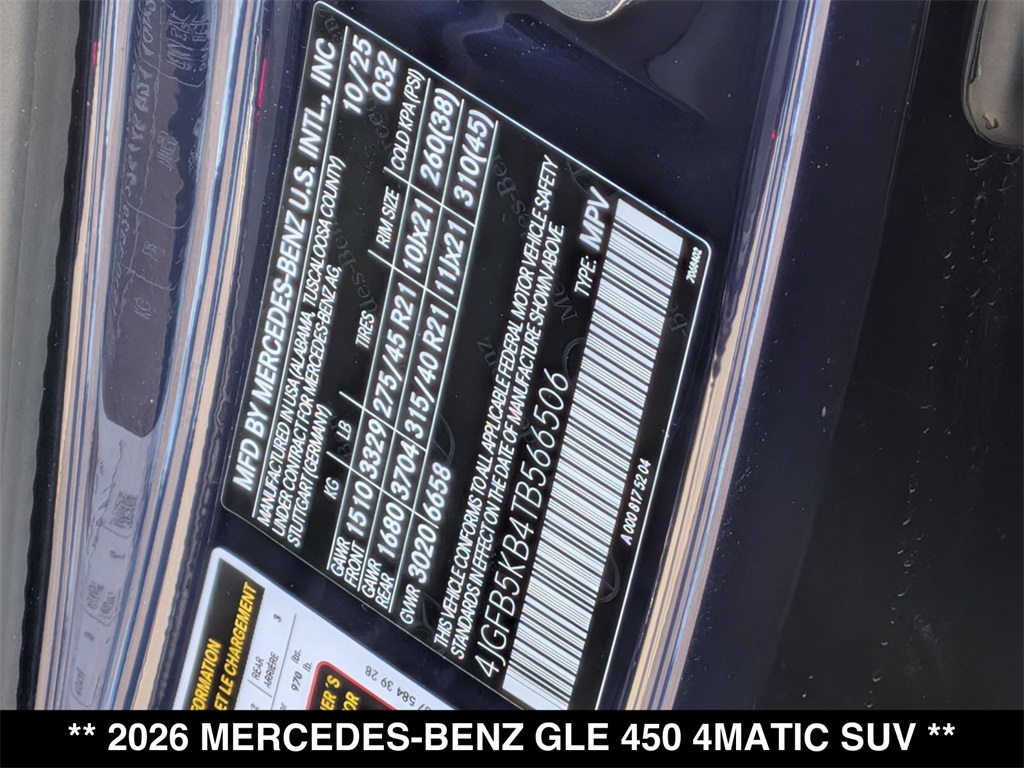 2026 Mercedes-Benz GLE 450 Image 22 of 31