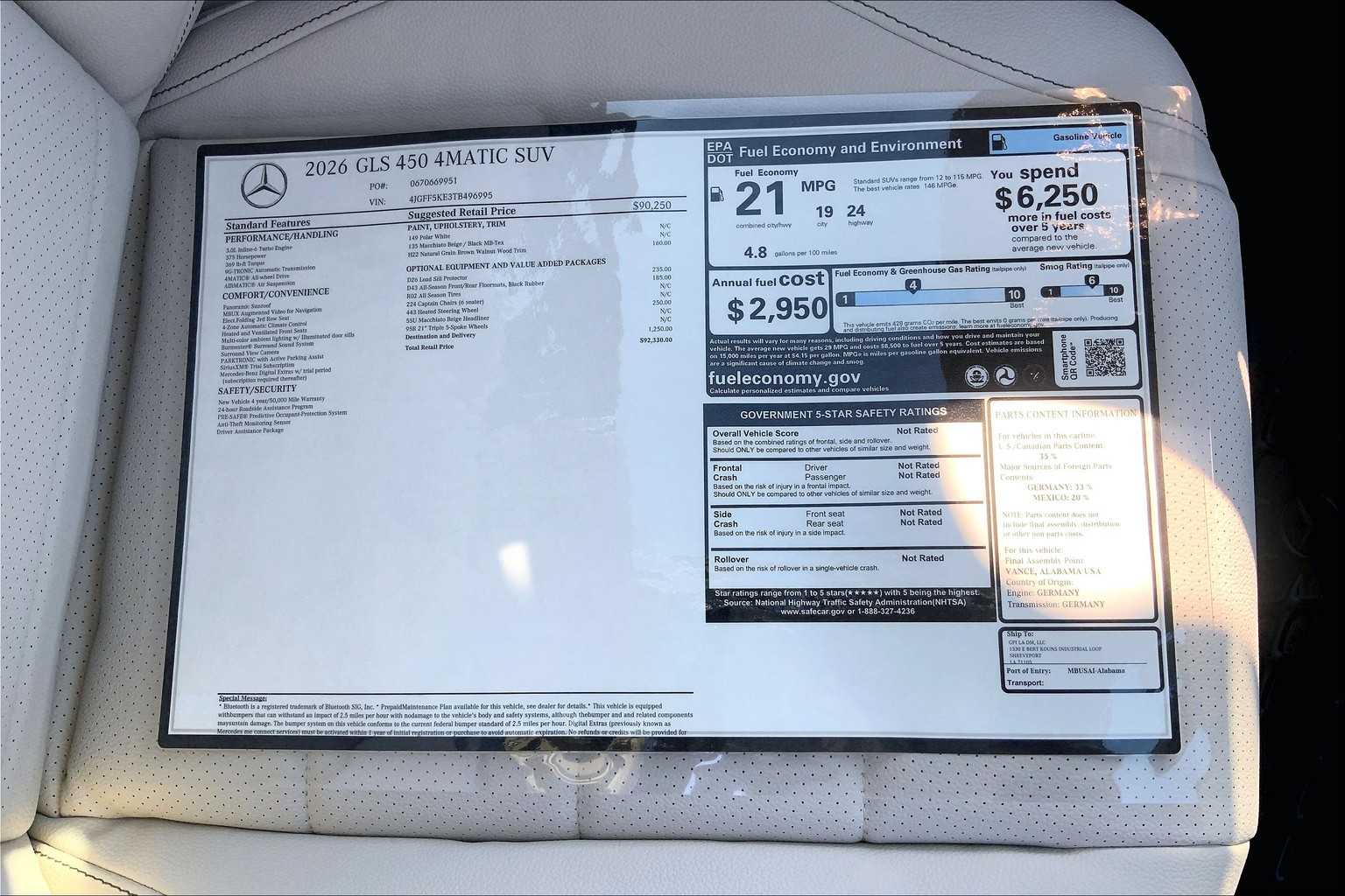 2026 Mercedes-Benz GLS 450 Image 16 of 16