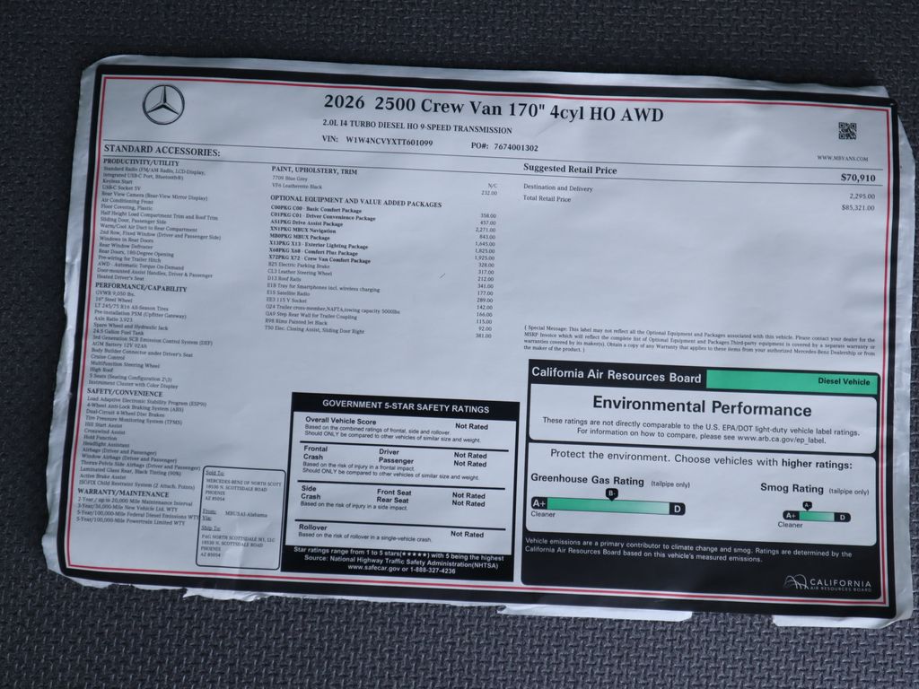 2026 Mercedes-Benz Sprinter Base Image 27 of 36
