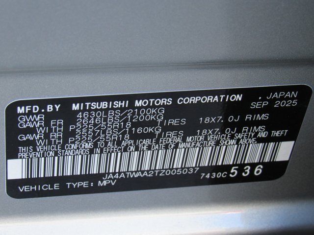 2026 Mitsubishi Eclipse Cross Black Edition Image 25 of 28