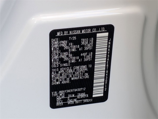 2026 Nissan Armada SV Image 51 of 60