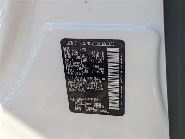 2026 Nissan Armada SV Image 50 of 60