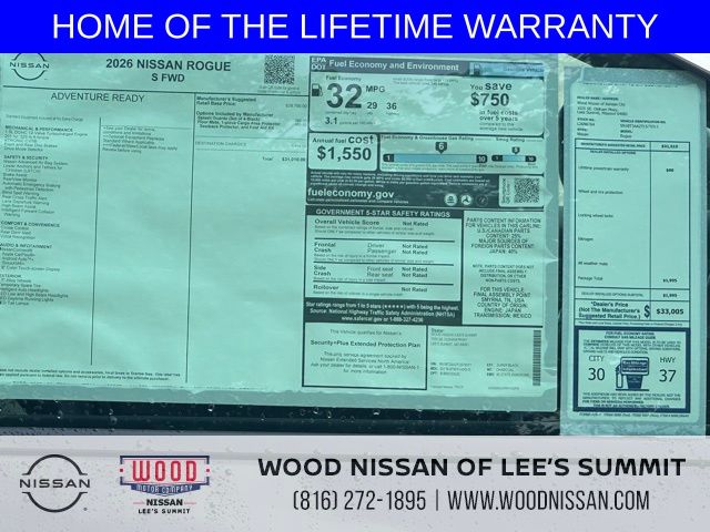 2026 Nissan Rogue S Image 27 of 38