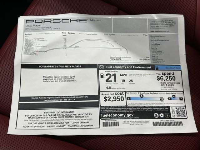 2026 Porsche Macan Base Image 47 of 61