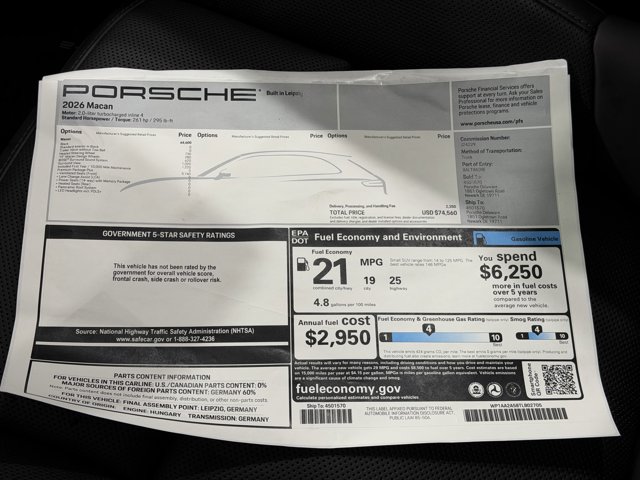 2026 Porsche Macan Base Image 57 of 62