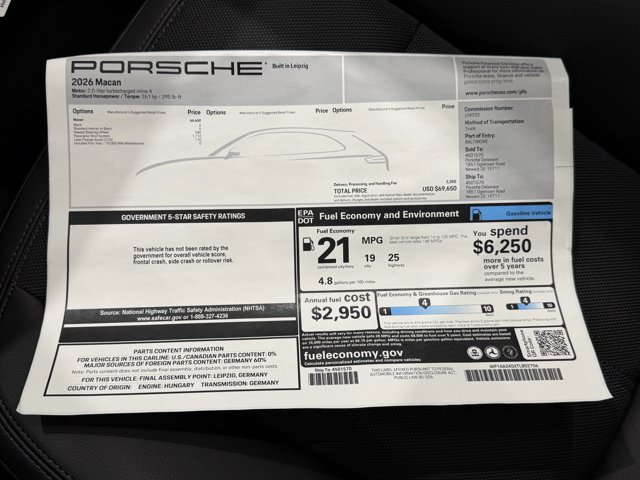 2026 Porsche Macan Base Image 47 of 58