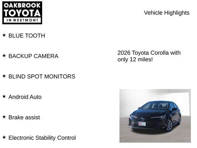 2026 Toyota Corolla LE Image 25 of 28