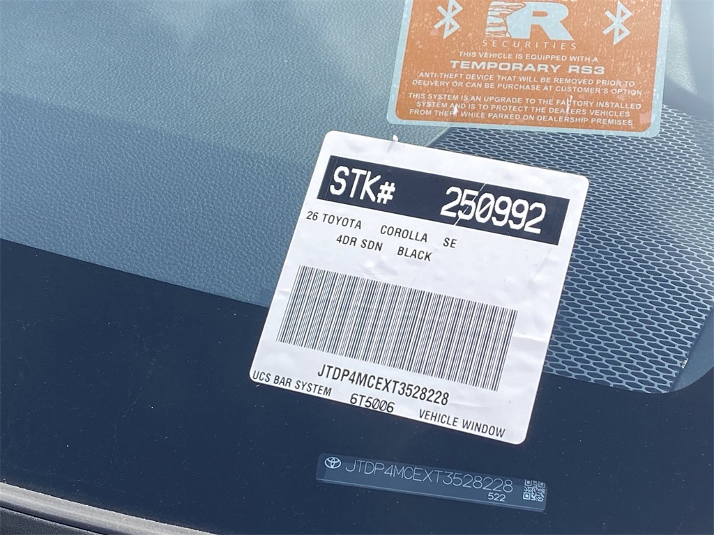 2026 Toyota Corolla SE Image 18 of 20