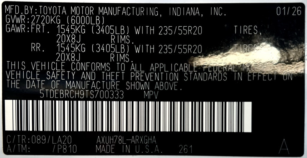 2026 Toyota Highlander Hybrid Platinum Image 28 of 29