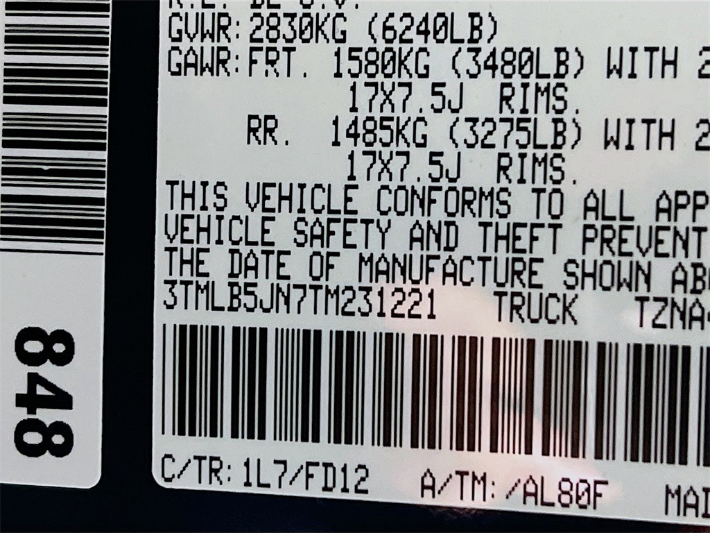 2026 Toyota Tacoma 4WD Image 24 of 31