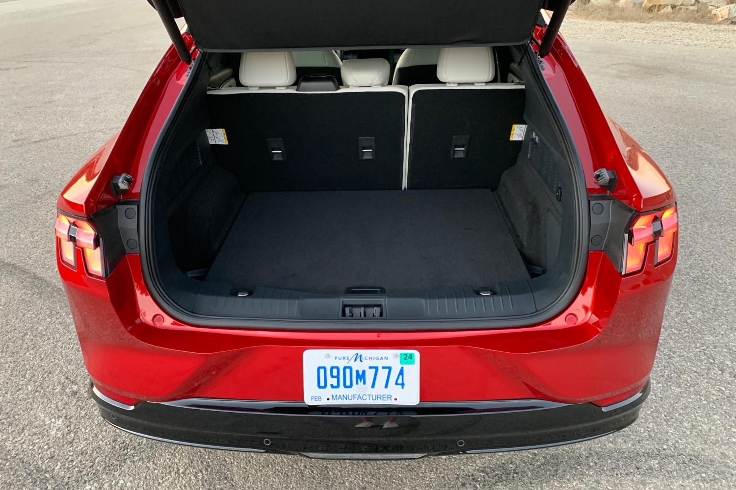 2022 Ford Mustang Mach-E Premium Red Cargo Space