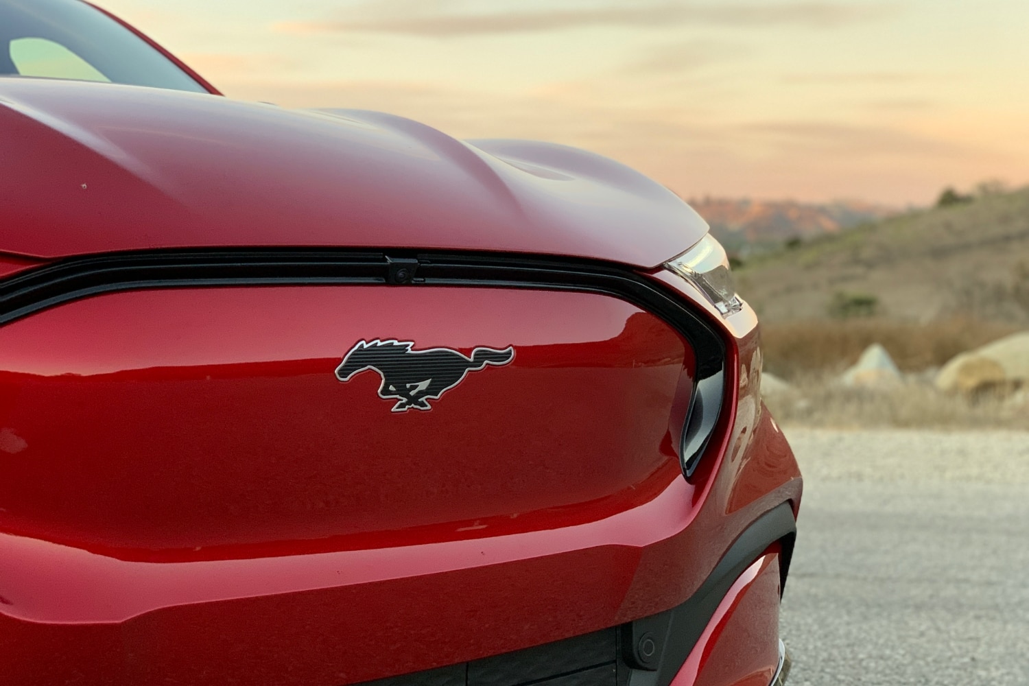 2022 Ford Mustang Mach-E Premium Red Emblem