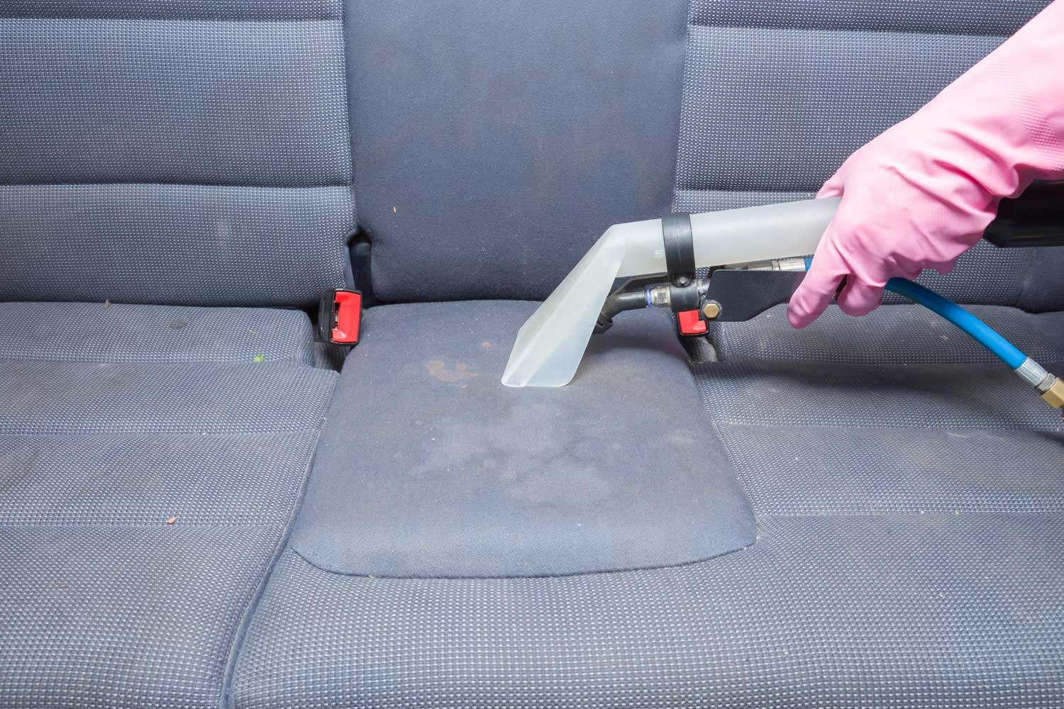 Vacuuming car seats