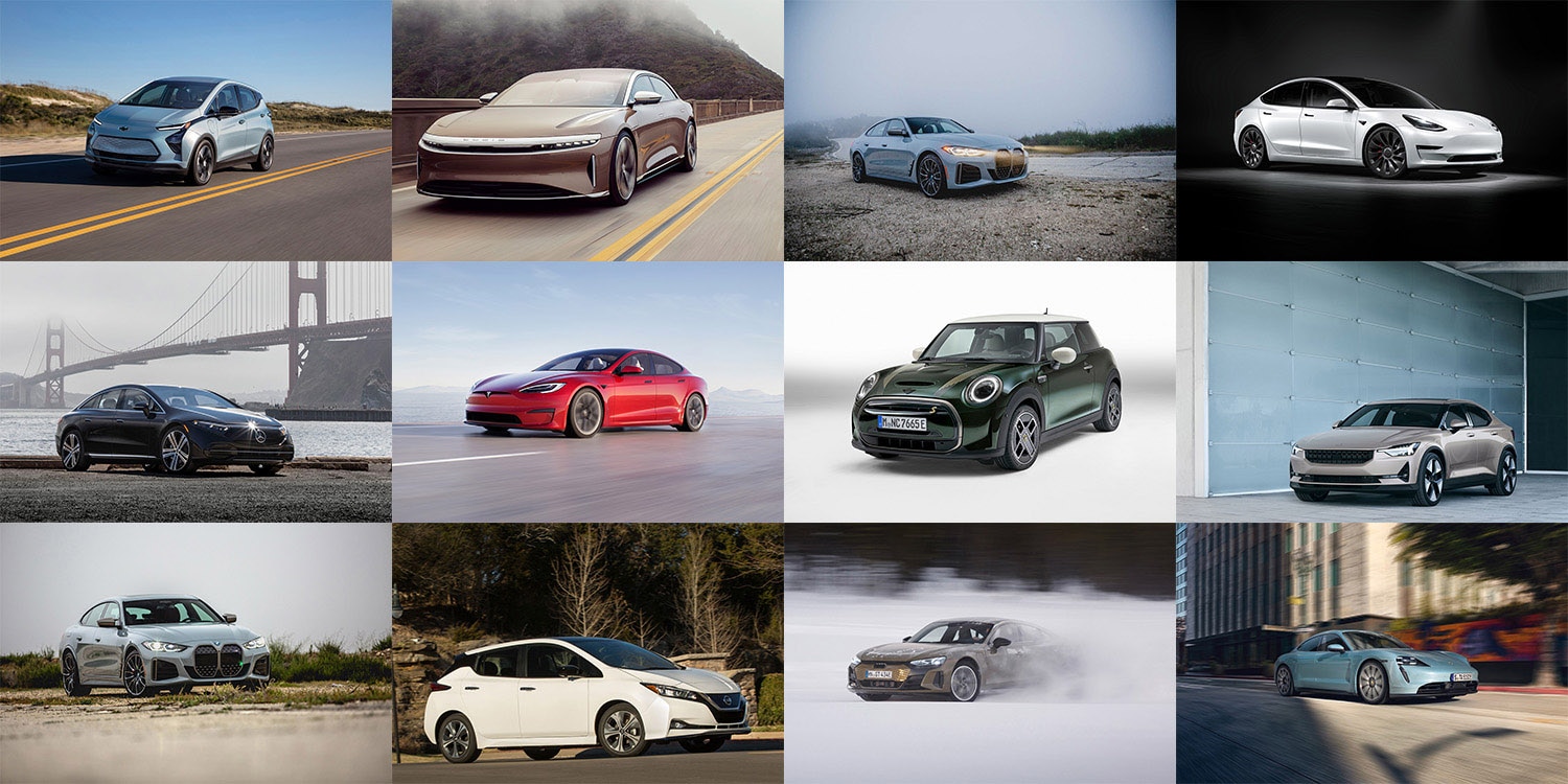 Every Electric Car Available for Sale in 2022 - Collage