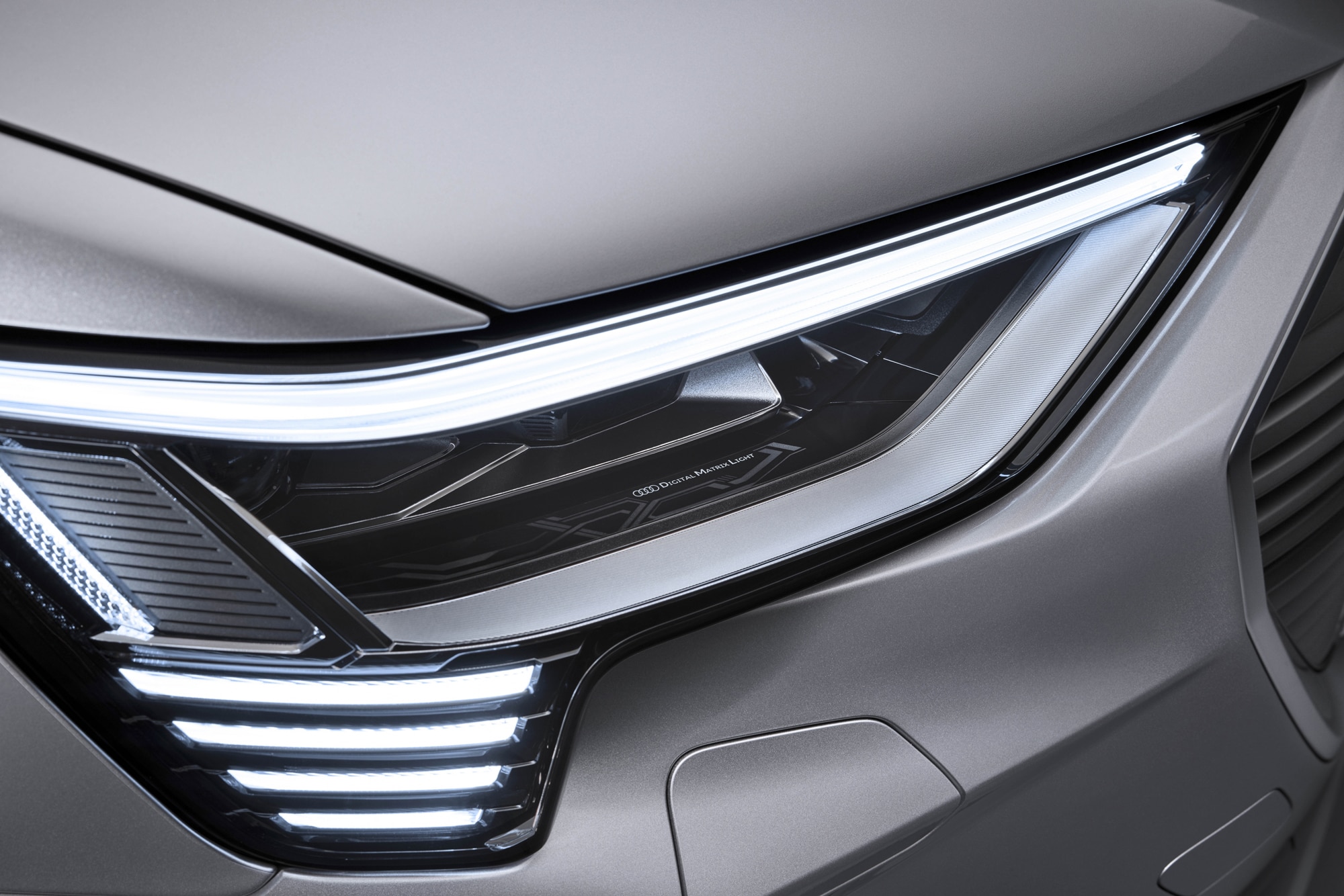 Audi e-tron European model headlights