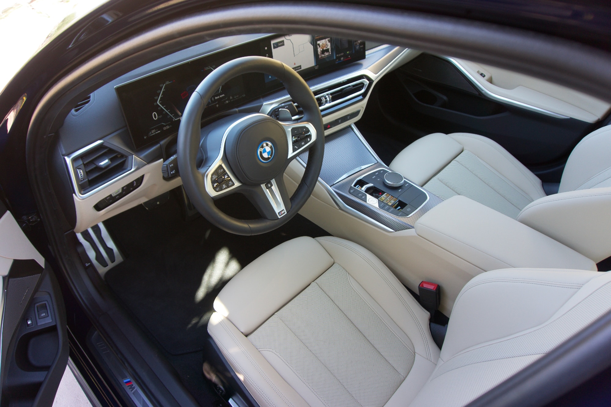 2023 BMW 3 Series 330e interior seats and dashboard