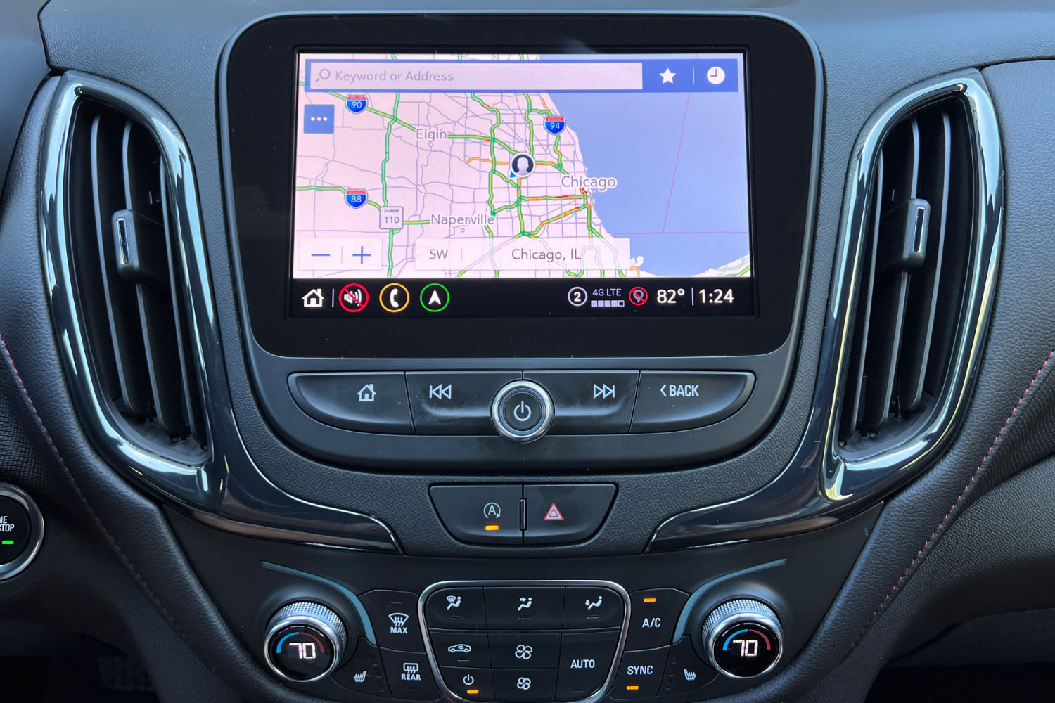 2022 Chevrolet Equinox RS, navigation map