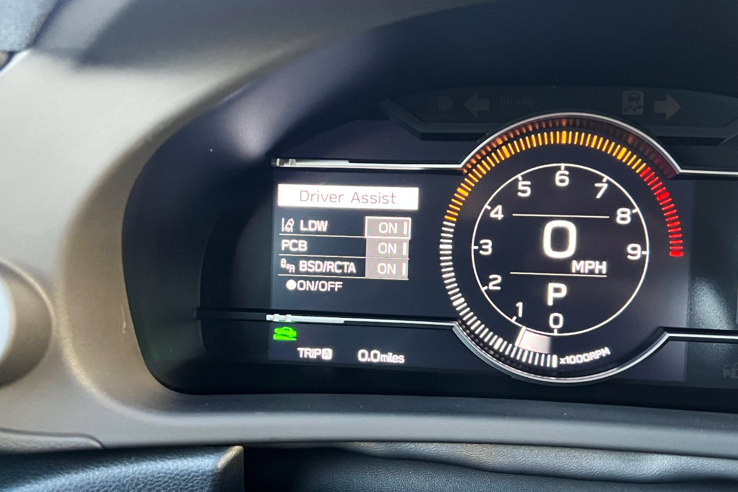 2022 Subaru BRZ driver-assist control settings