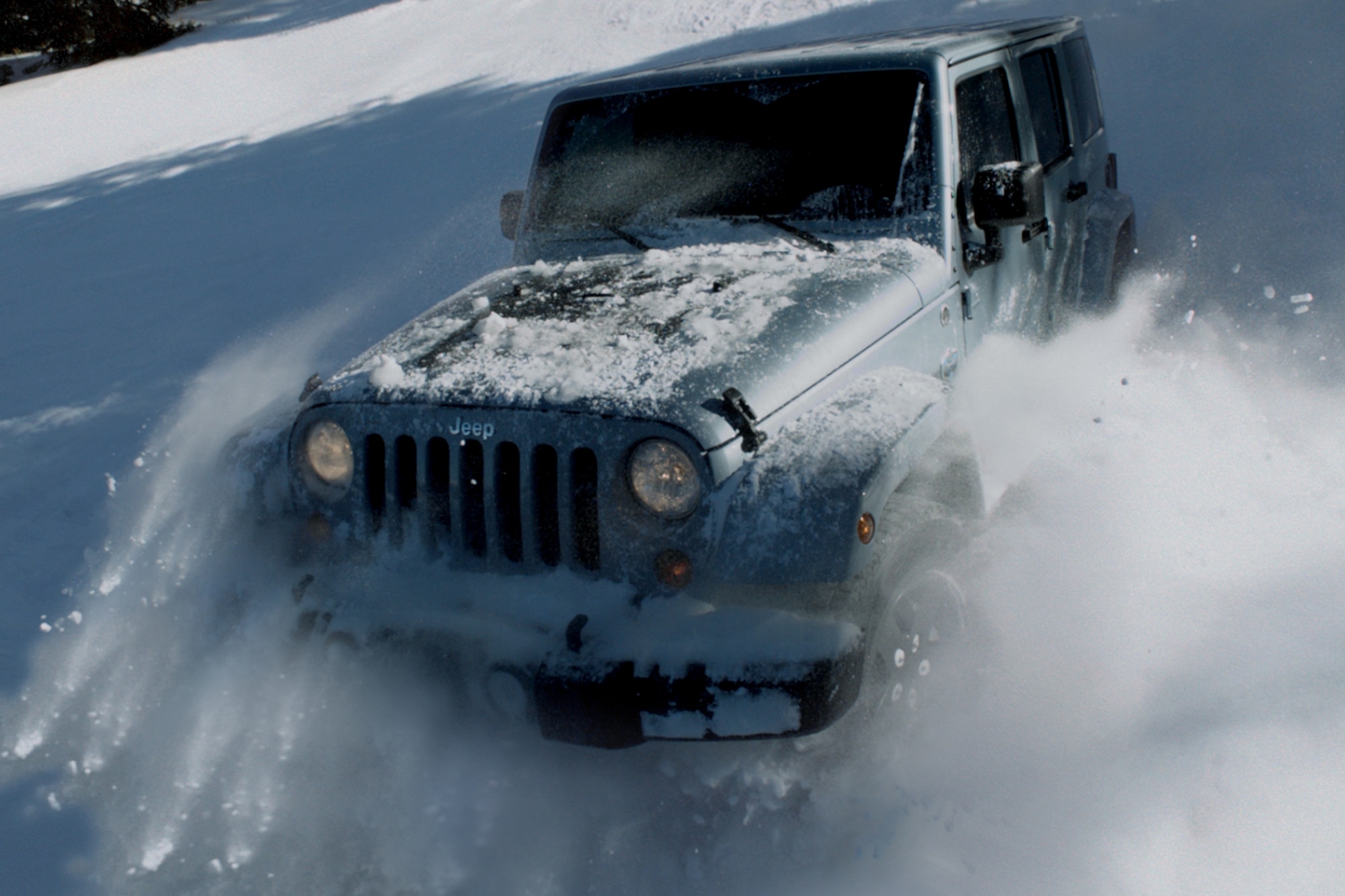 2012 Jeep Wrangler Arctic in the snow