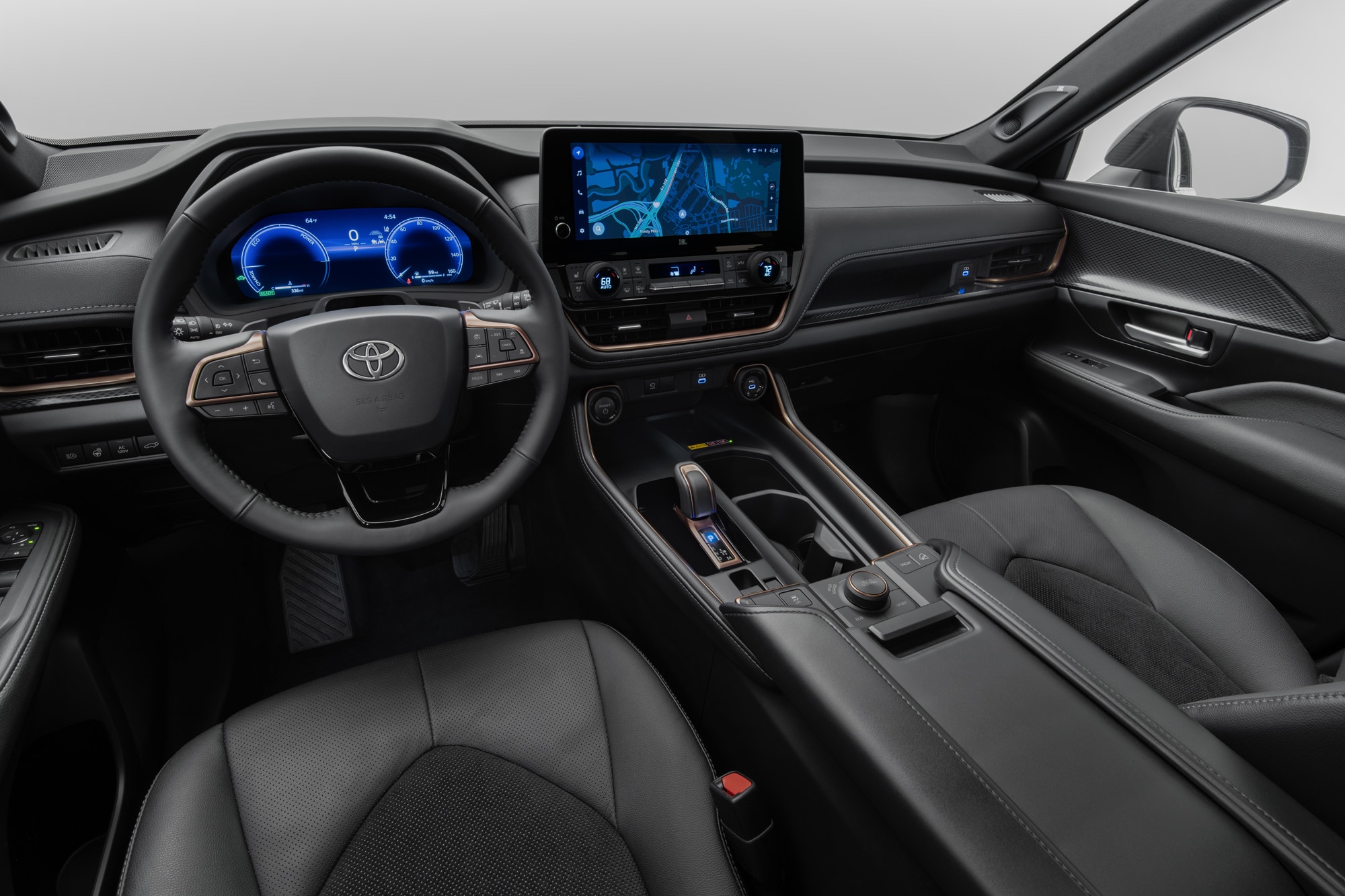 2024 Toyota Grand Highlander dashboard and front interior