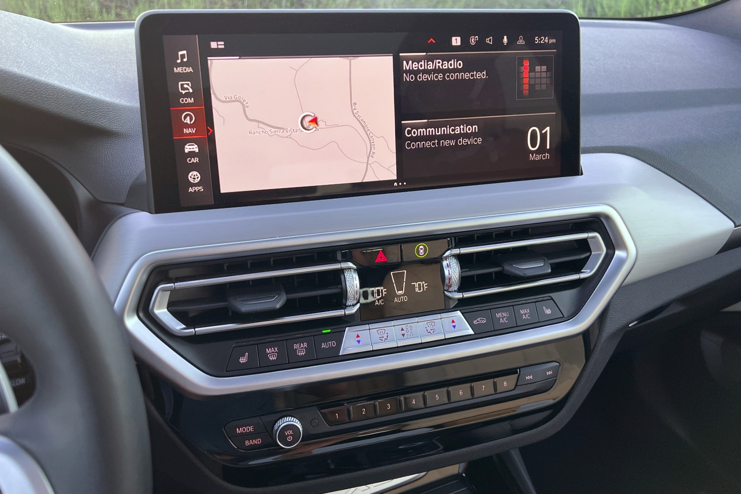 2022 BMW X3 Infotainment System iDrive 7