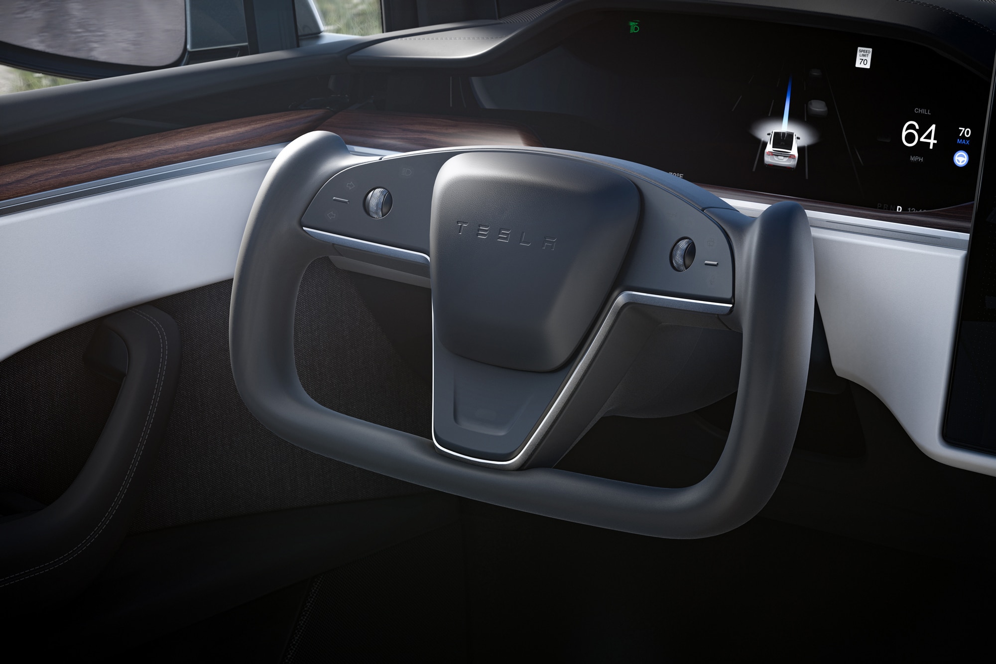 2022 Tesla Model X steering undefined screen