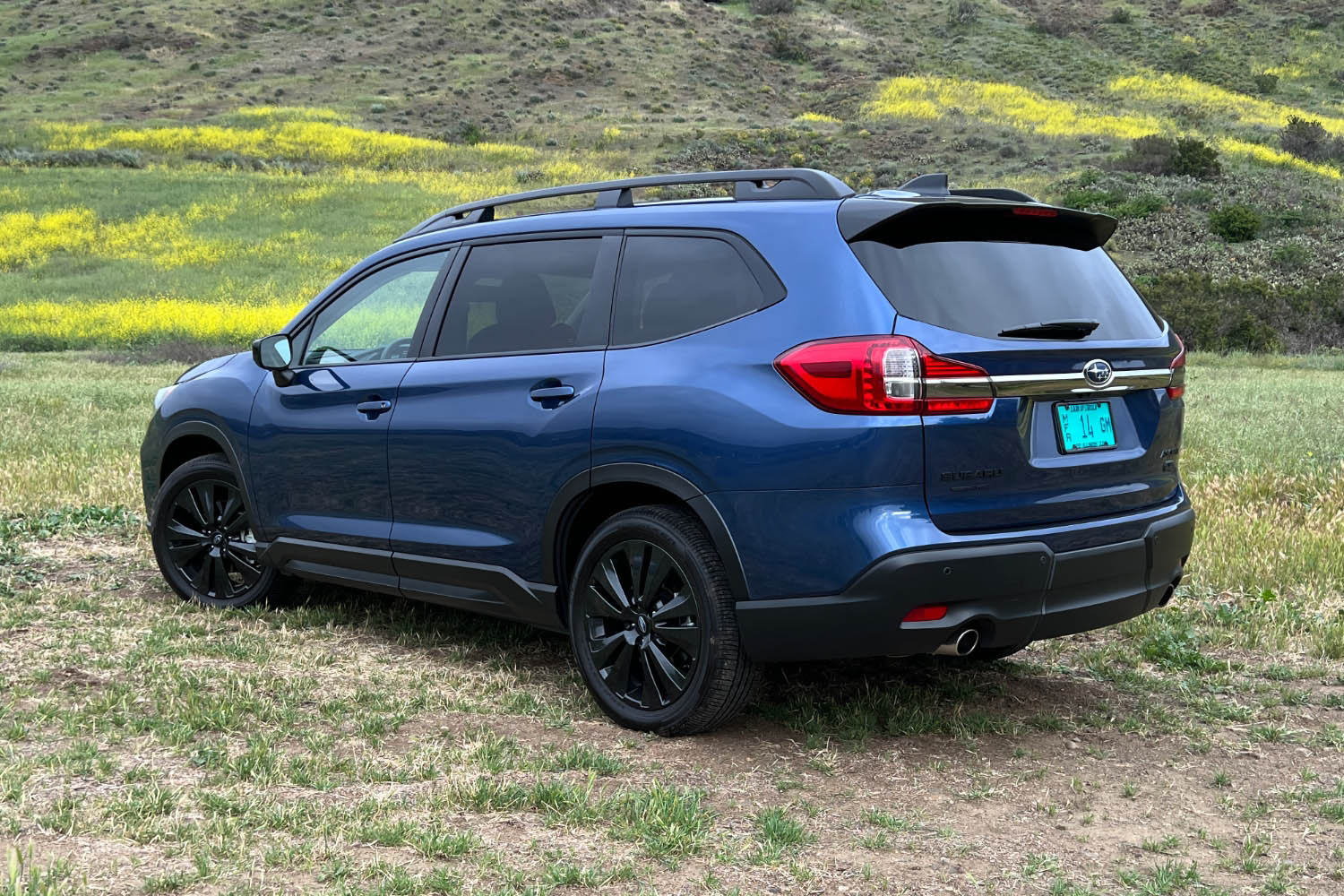 2022 Subaru Ascent Onyx Edition Blue Rear Quarter Left