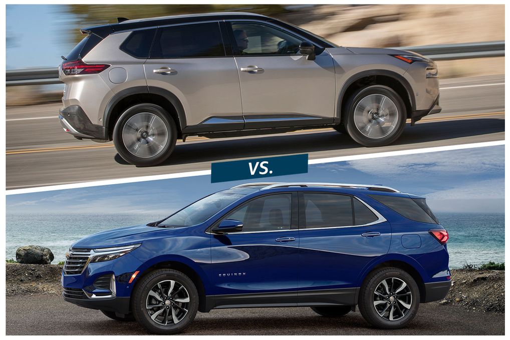 Compared 2022 Chevrolet Equinox vs. 2022 Nissan Rogue Capital One