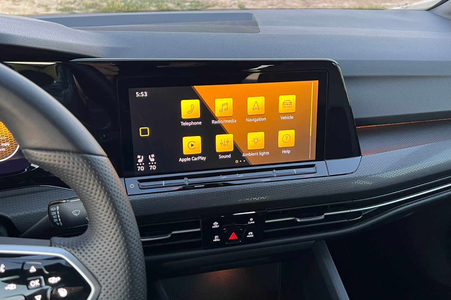2022 Volkswagen Golf GTI Infotainment System