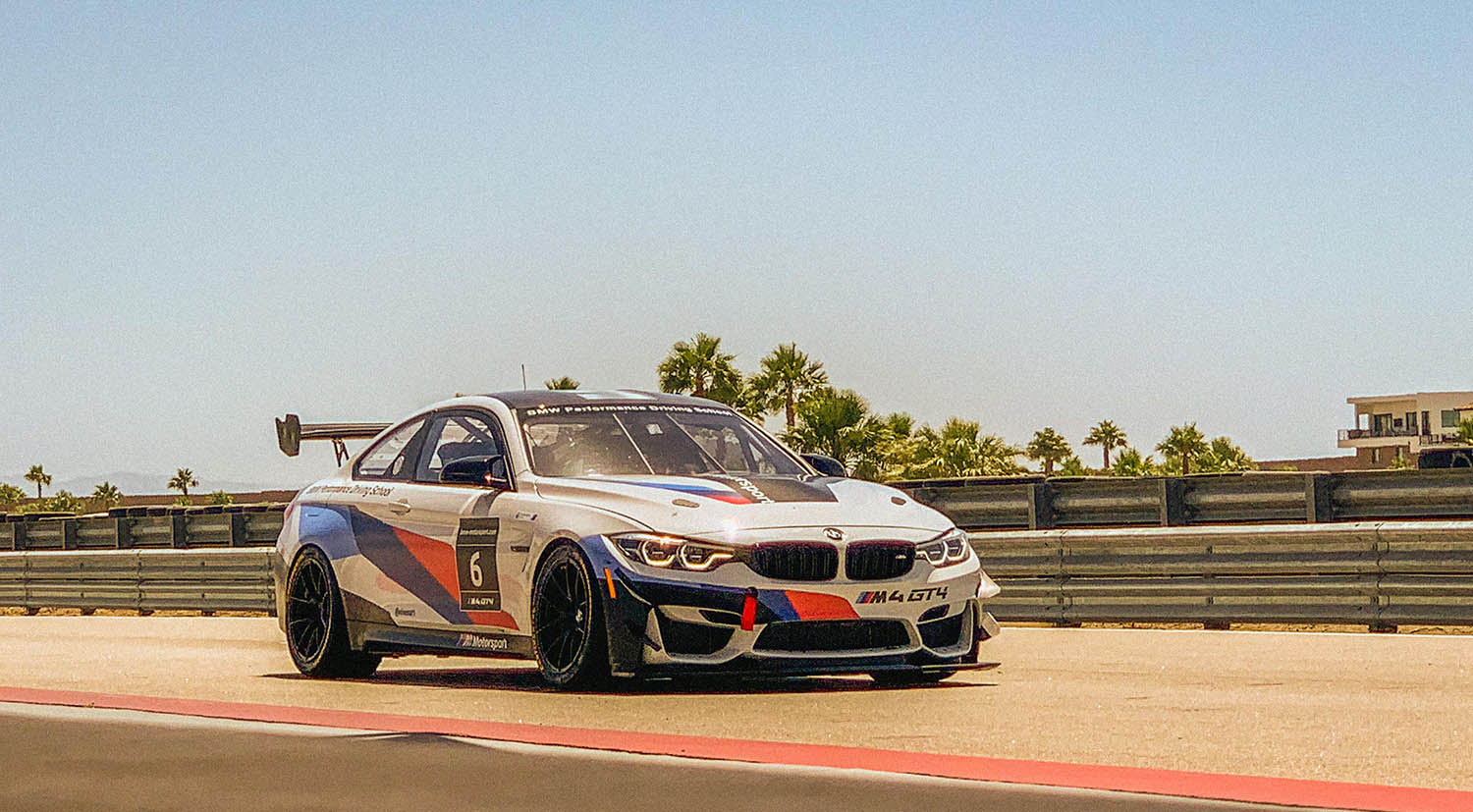 BMW on racetrack