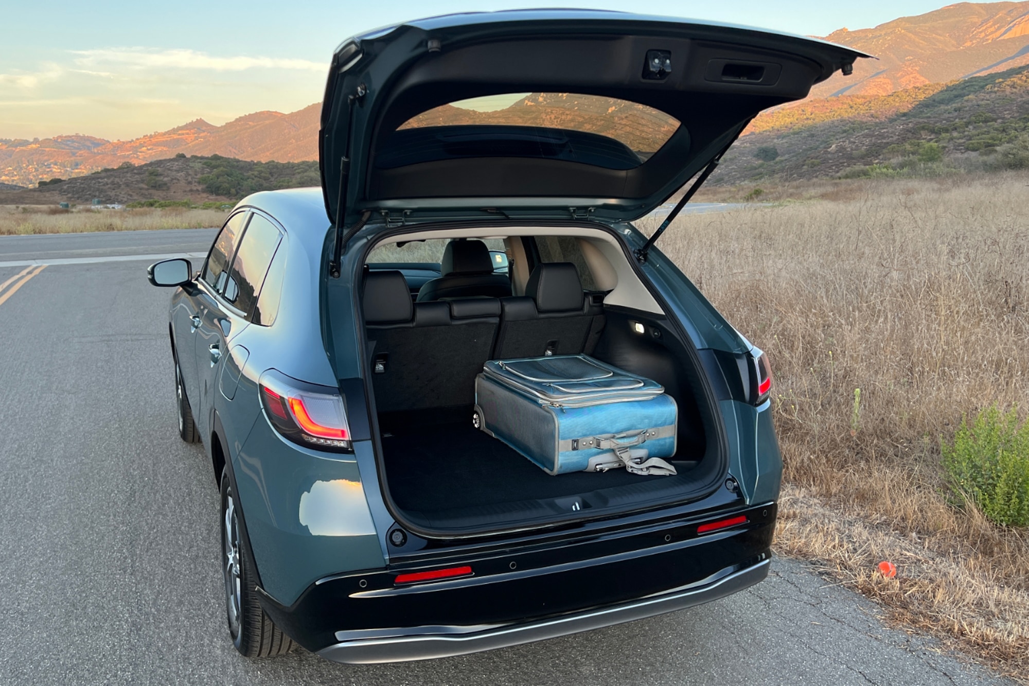 2023 Honda HR-V EX-L cargo space open with luggage