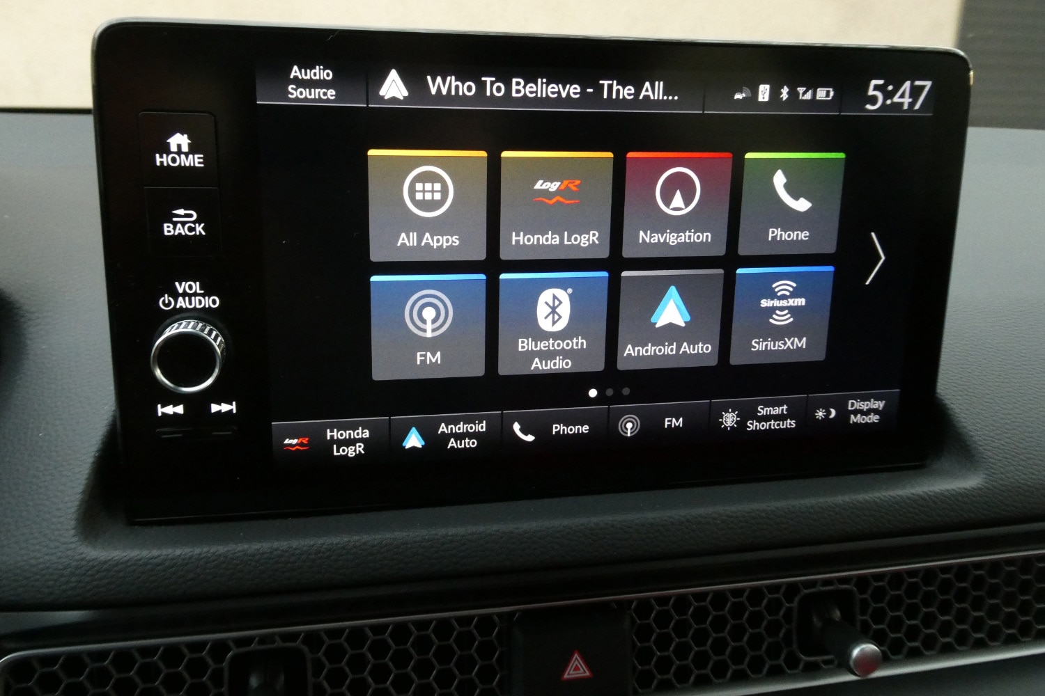 2023 Honda Civic Type R infotainment screen