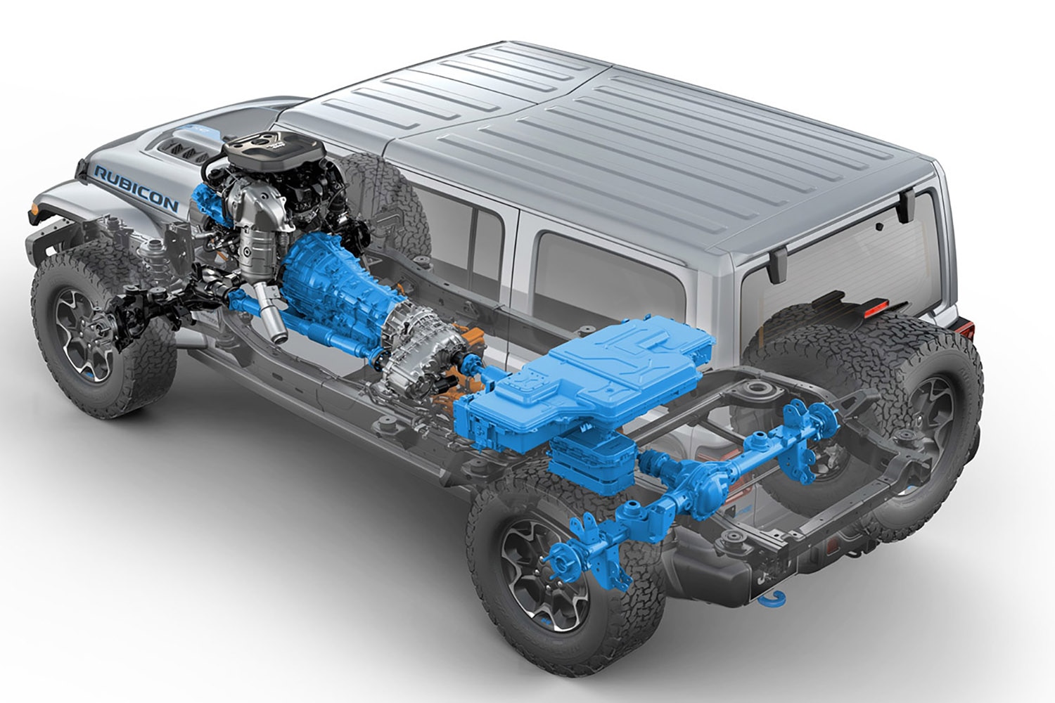 2022 Jeep Wrangler Rubicon 4xe rear cutaway