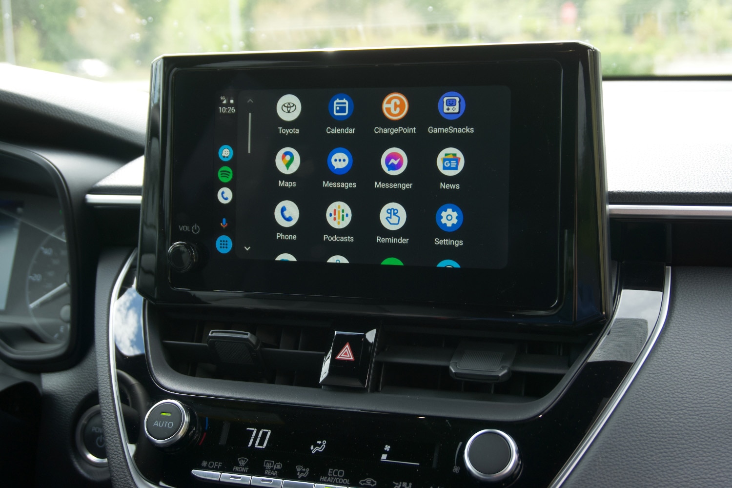 2023 Toyota Corolla Cross Hybrid SE infotainment screen showing Android Auto