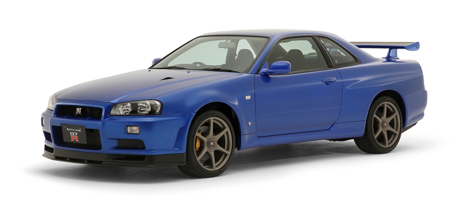 2000 Nissan Skyline GT-R V-spec in blue