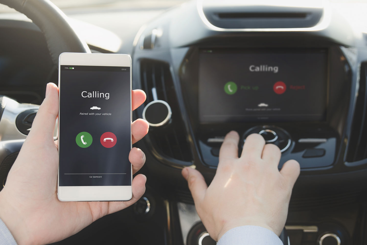 Bluetooth calling in a car