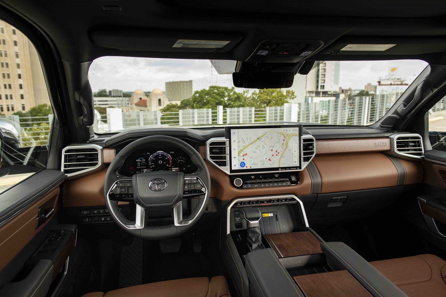 2023 Toyota Tundra interior and infotainment screen
