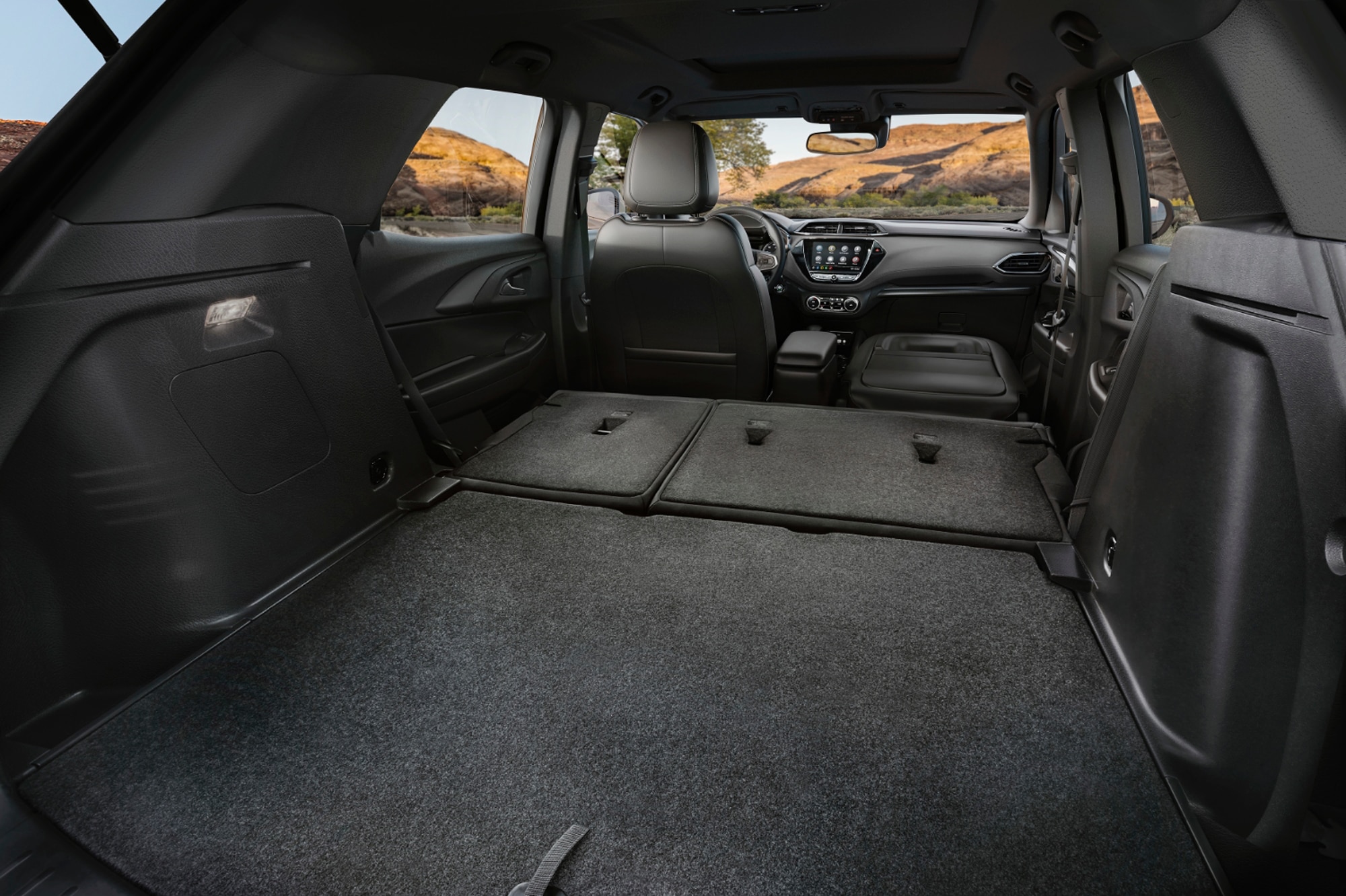 2023 Chevrolet Trailblazer cargo space with passenger seats down