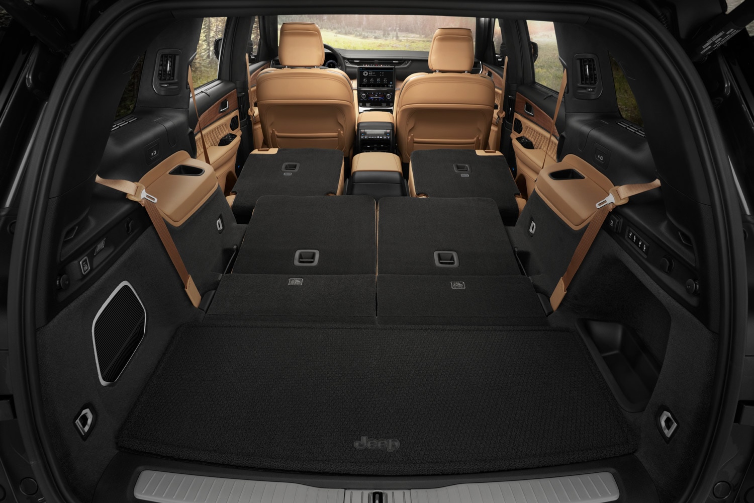 Cargo space in a 2023 Jeep Grand Cherokee L
