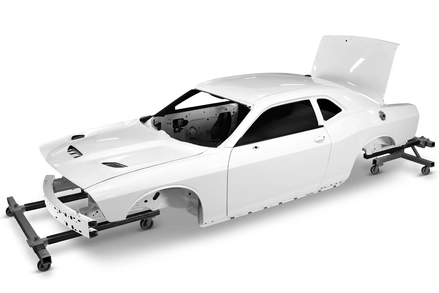 2023 Dodge Challenger body-in-white on stand
