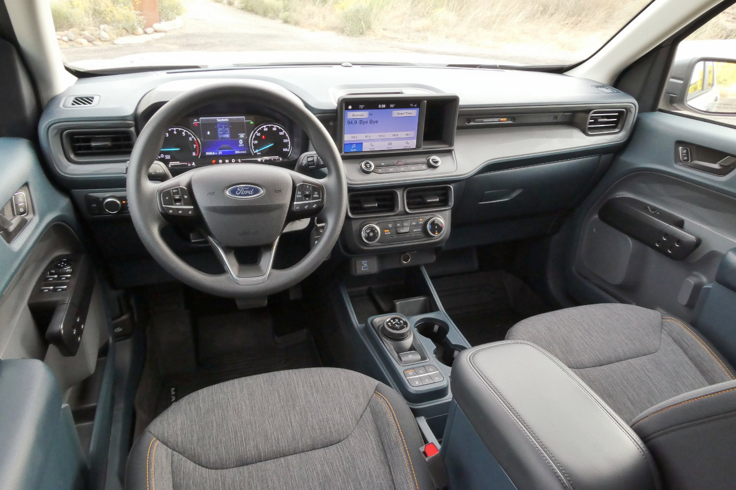 2023 Ford Maverick Tremor interior front seats and infotainment