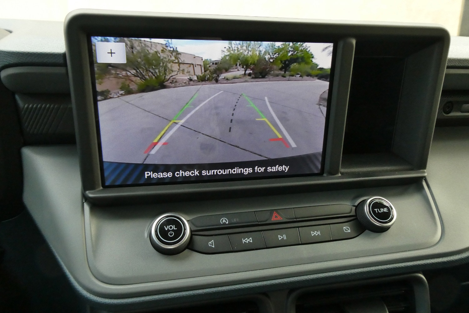 2023 Ford Maverick Tremor rearview backup camera view