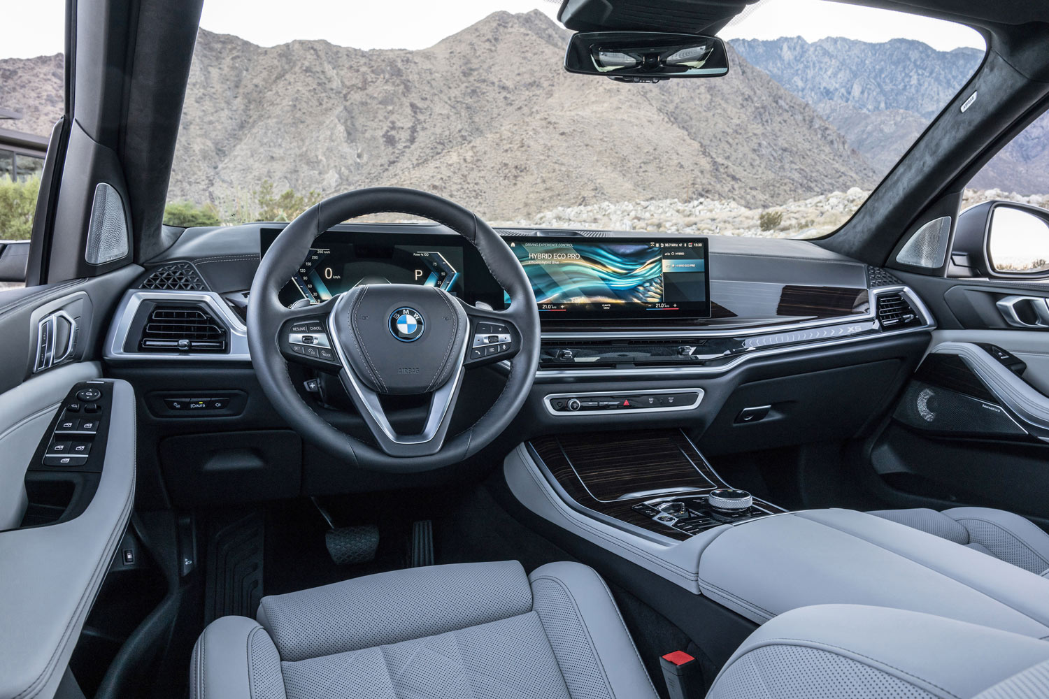 Driver's seat and dashboard of a 2024 BMW X5