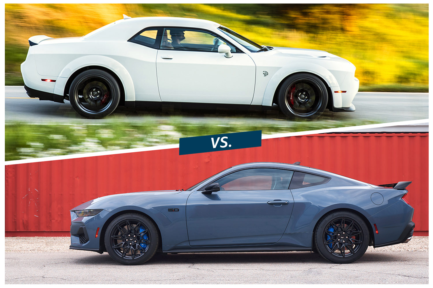 Compared 2024 Ford Mustang vs. 2023 Dodge Challenger Capital One