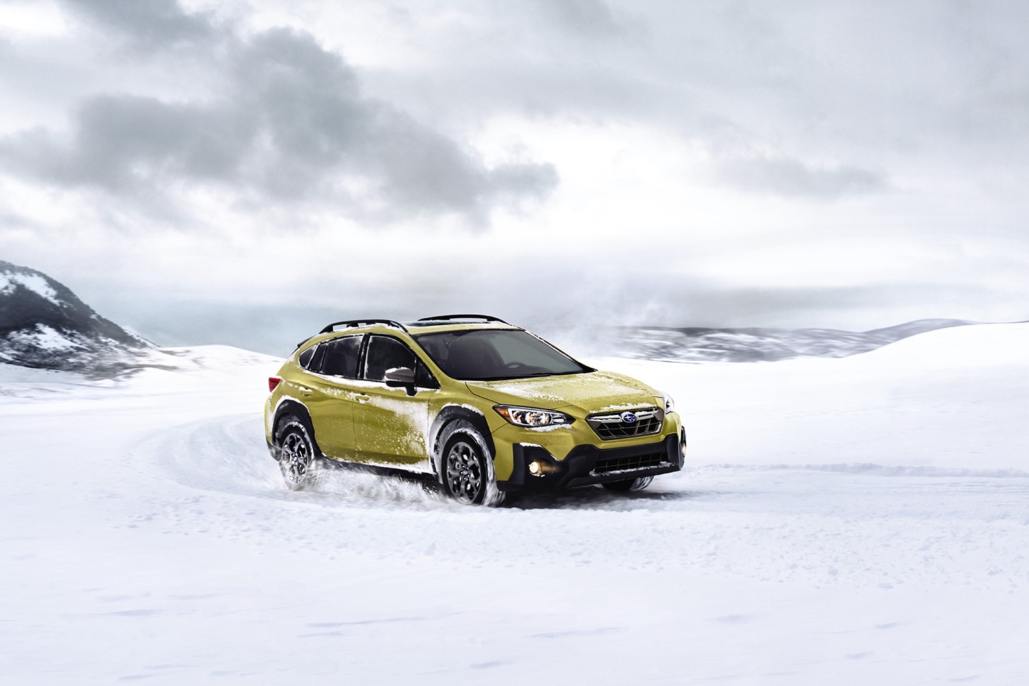 2023 Subaru Crosstrek Sport dashing through the snow