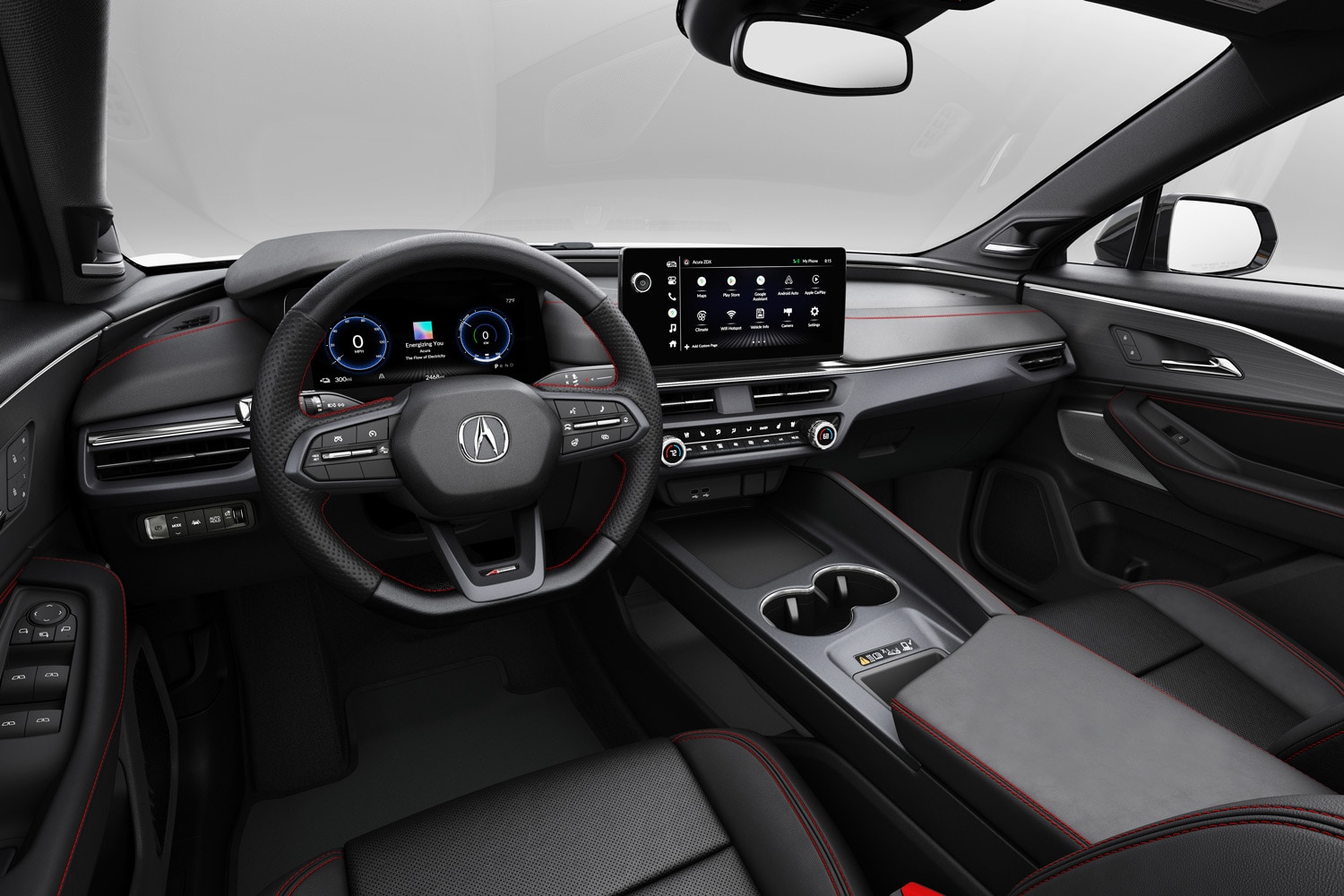 2024 Acura ZDX interior and infotainment screen