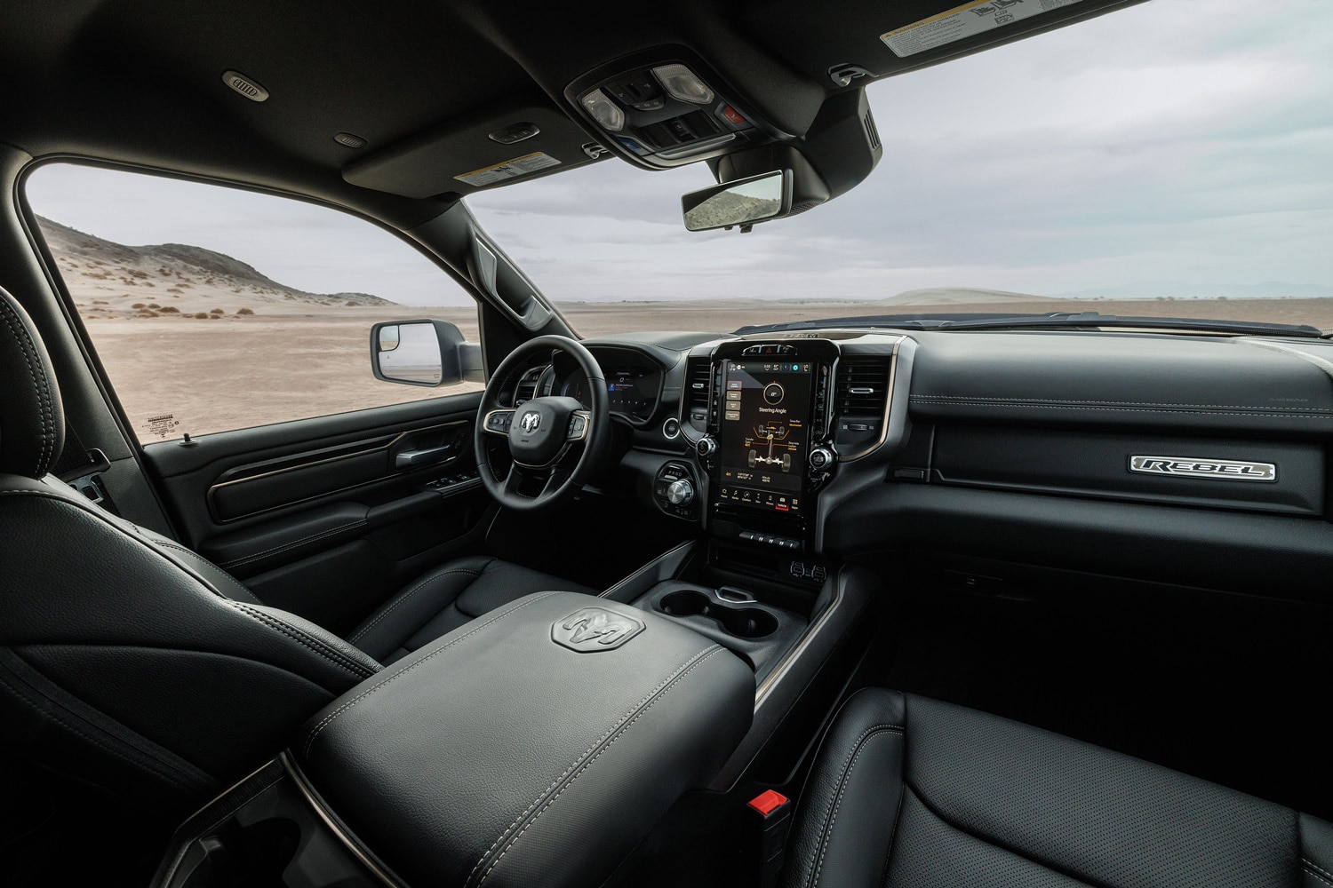  2023 Ram 1500 with 12.0-inch touchscreen infotainment system