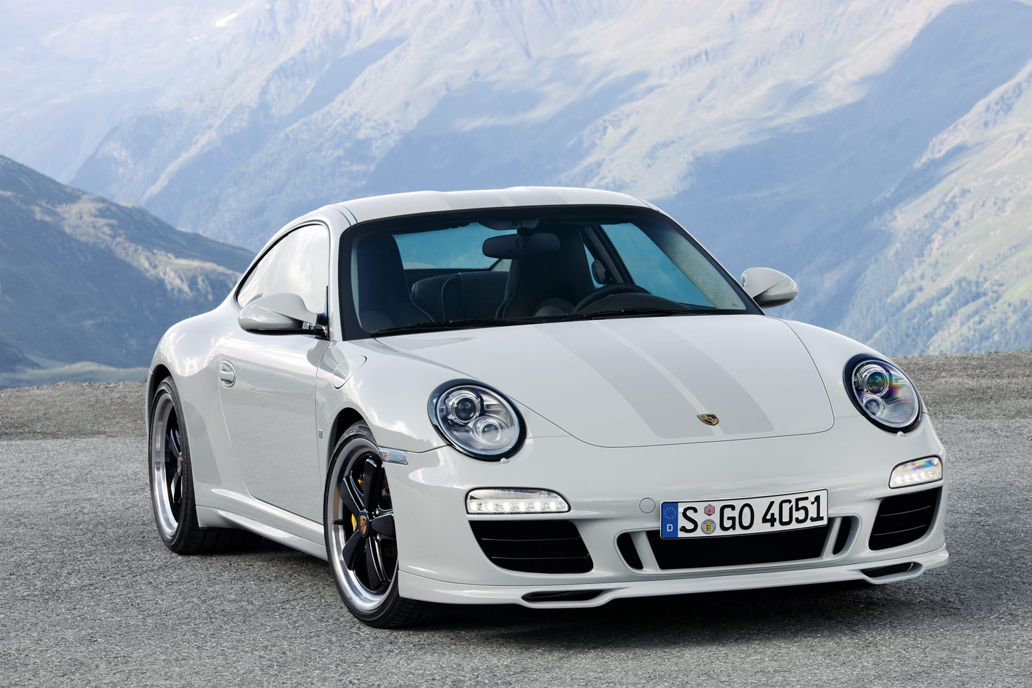 2009 Porsche 911 Sport Classic in the mountains